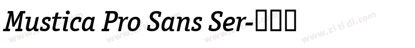 Mustica Pro Sans Ser字体转换